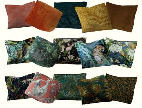 Jungle pillows at Riekus13
