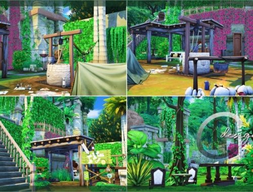 Jungle Ruins by Praline at Cross Design