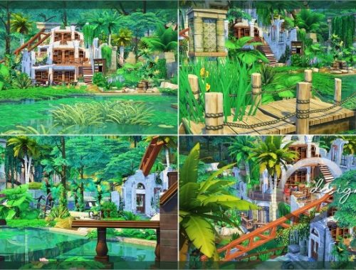 Jungle Ruins by Praline at Cross Design