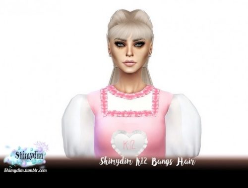 K12 Hair With & Without Bangs + Two Tones Naturals + Unnaturals at Shimydim Sims