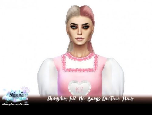 K12 Hair With & Without Bangs + Two Tones Naturals + Unnaturals at Shimydim Sims