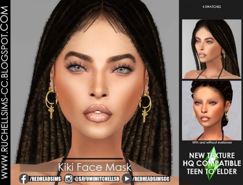 Kally and Kiki Face Mask (P) at Ruchell Sims