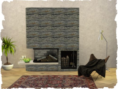 Kamin – Fireplace Glass Tank by Chalipo at All 4 Sims