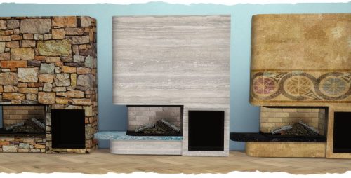Kamin – Fireplace Glass Tank by Chalipo at All 4 Sims