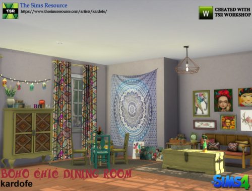 kardofe_Boho Chic Dining Room