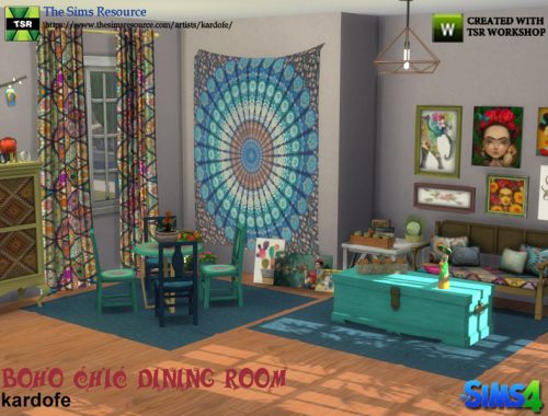 kardofe_Boho Chic Dining Room