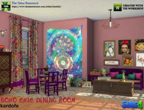 kardofe_Boho Chic Dining Room