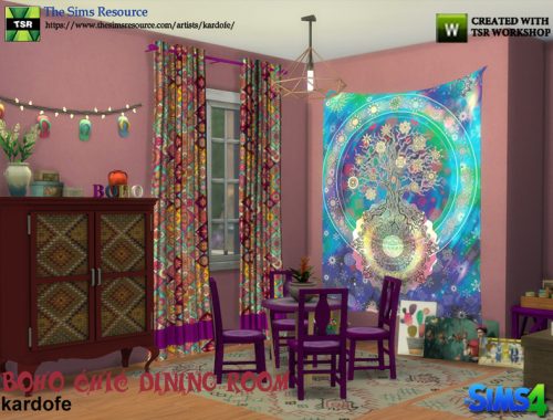 kardofe_Boho Chic Dining Room