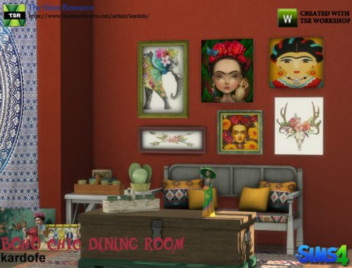 kardofe_Boho Chic Dining Room