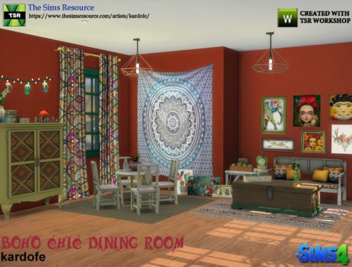 kardofe_Boho Chic Dining Room