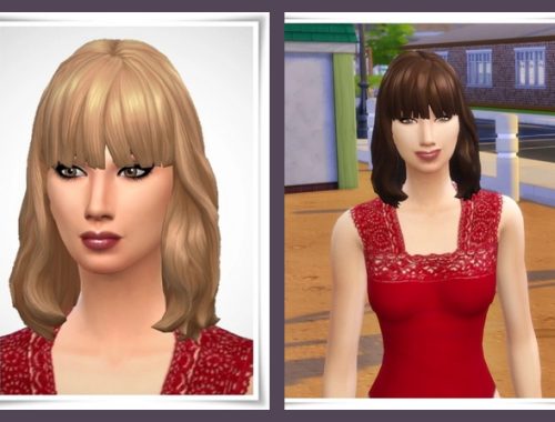 Kasey Hair at KyriaT’s Sims 4 World