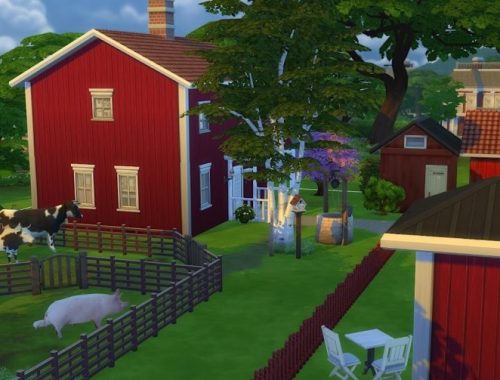 Katthult Swedish childhood paradise at KyriaT’s Sims 4 World