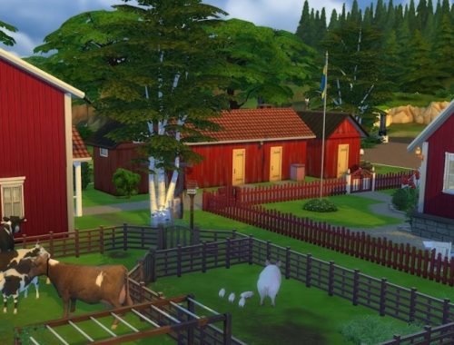 Katthult Swedish childhood paradise at KyriaT’s Sims 4 World