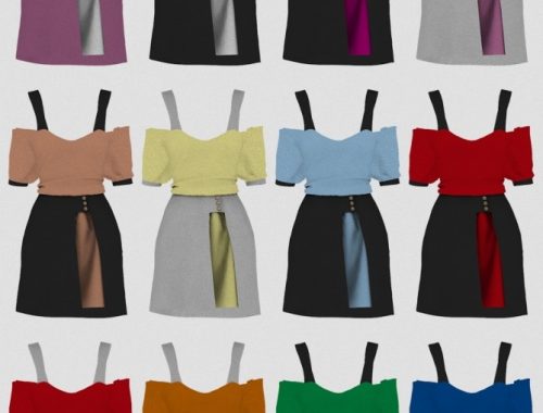 KATY DRESS by Thiago Mitchell at REDHEADSIMS