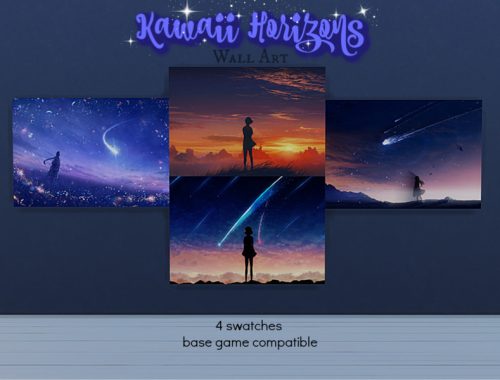 Kawaii Galaxy Wall Art