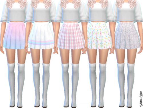 Kawaii Pleated Skirts- Mesh Needed