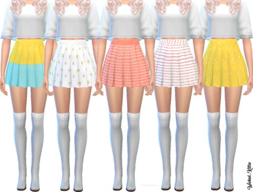 Kawaii Pleated Skirts- Mesh Needed