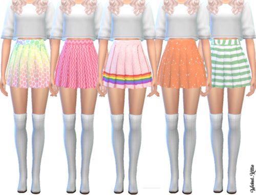 Kawaii Pleated Skirts- Mesh Needed