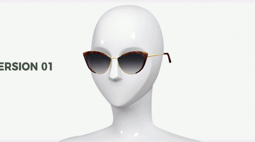 Kicky Cat-Eye Glasses at Nords-Sims