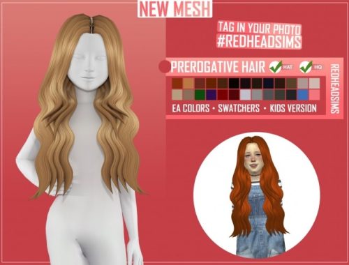 KIDS HAIR PACK by Thiago Mitchell at REDHEADSIMS