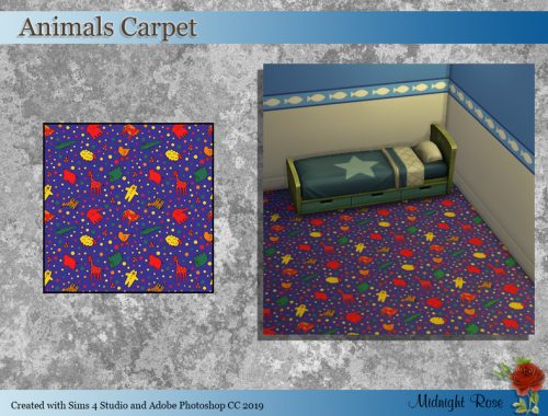 Kids Room Animal Carpet