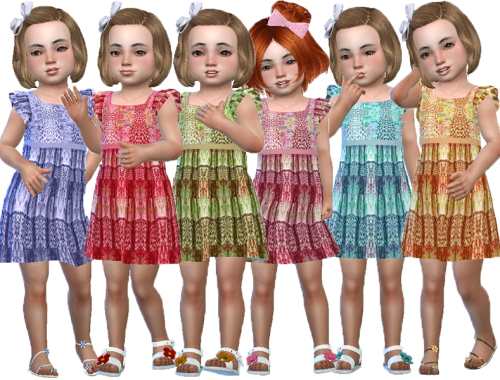 Kiki ruffle dress (Base game)