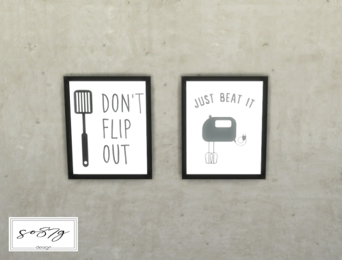 kitchen paintings set
