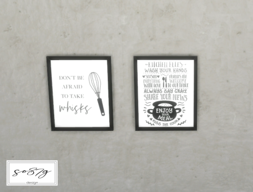 kitchen paintings set