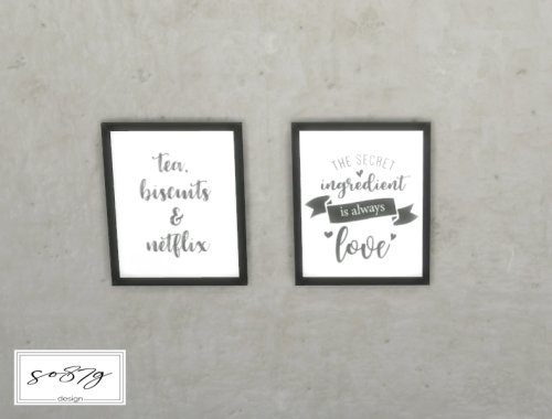 kitchen paintings set