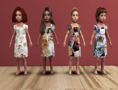 Kitten Toddler Dress