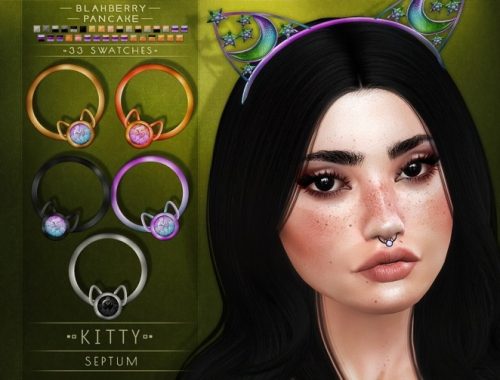 Kitty headband & septum at Blahberry Pancake