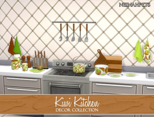 Kiwi Kitchen Decor {Mesh Required}