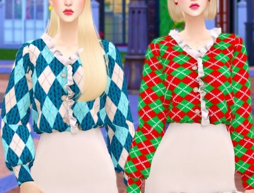 Knit Cardigan Twopiece at RIMINGs