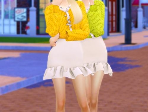 Knit Cardigan Twopiece at RIMINGs