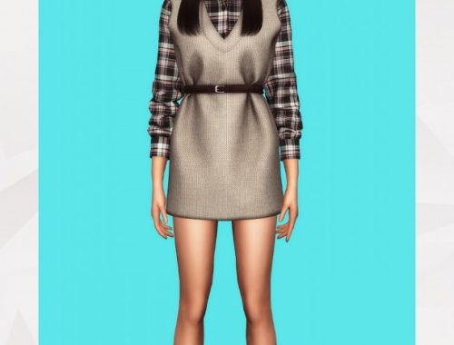 Knit Vest Dress & Shirt at Gorilla