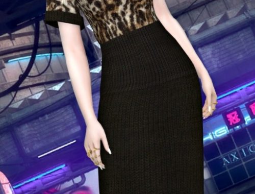 Knitted dress at Jenni Sims