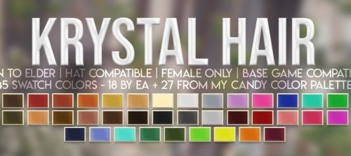 KRYSTAL HAIR at Candy Sims 4