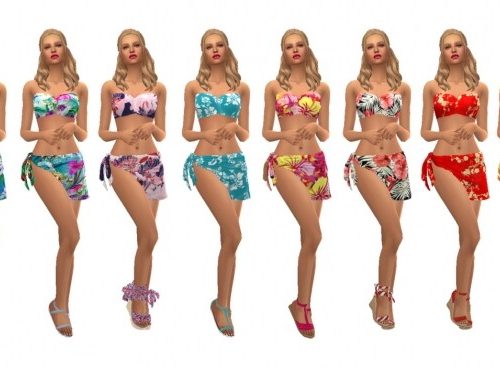 KYRIE’S SWIMSUIT & SARONG at Sims4Sue