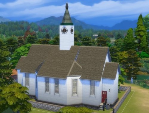 Kyrkja – The Church at KyriaT’s Sims 4 World