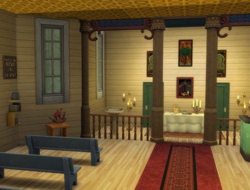 Kyrkja – The Church at KyriaT’s Sims 4 World