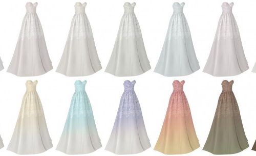 Lace corset wedding dress at LazyEyelids
