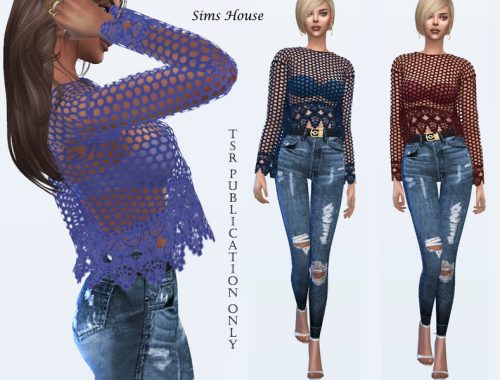 Lace Knitted Blouse