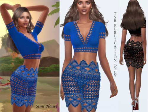 Lace top and boho style skirt