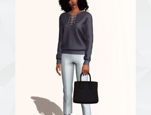 Lace-Up Sweatshirt at Gorilla