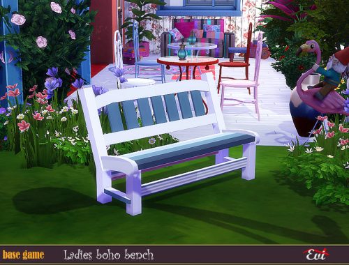 Ladies Boho bench