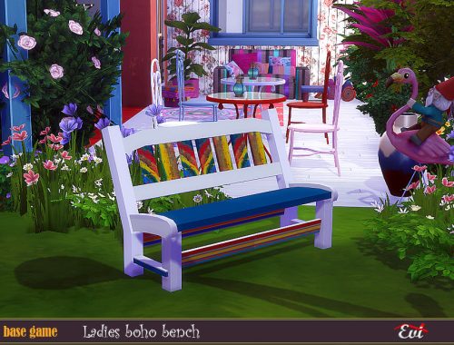 Ladies Boho bench