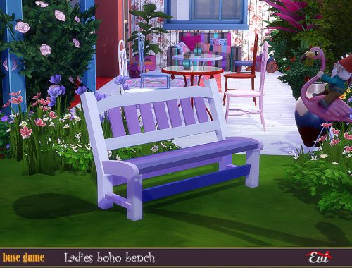 Ladies Boho bench
