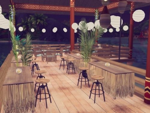 Lagoon Look beach bar at Simming With Mary