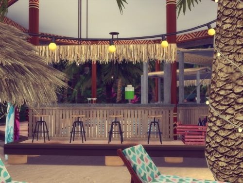Lagoon Look beach bar at Simming With Mary