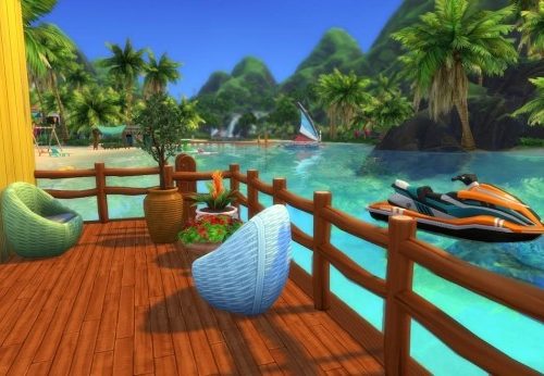 Lagoon view house by Reverlautre at L’UniverSims